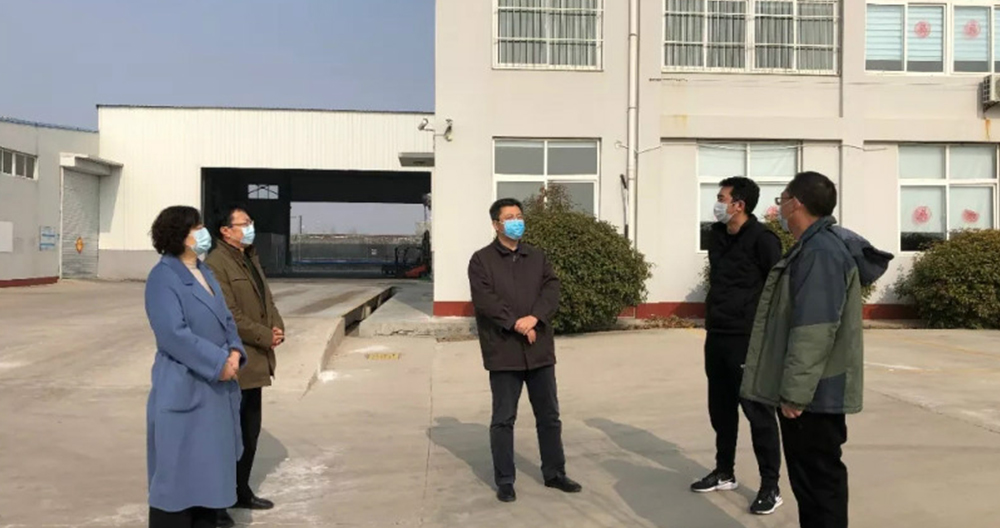 田大中副市长到大地牧业调研疫情防控和复工复产工作情况